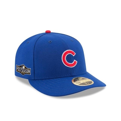 Sapca New Era Chicago Cubs MLB Postseason Side Patch Low Profile 59FIFTY Fitted - Albastri